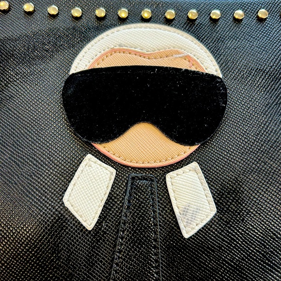 No name super cute Karl Lagerfeld clutch/crossbody tribute purse! - Picture 1 of 5